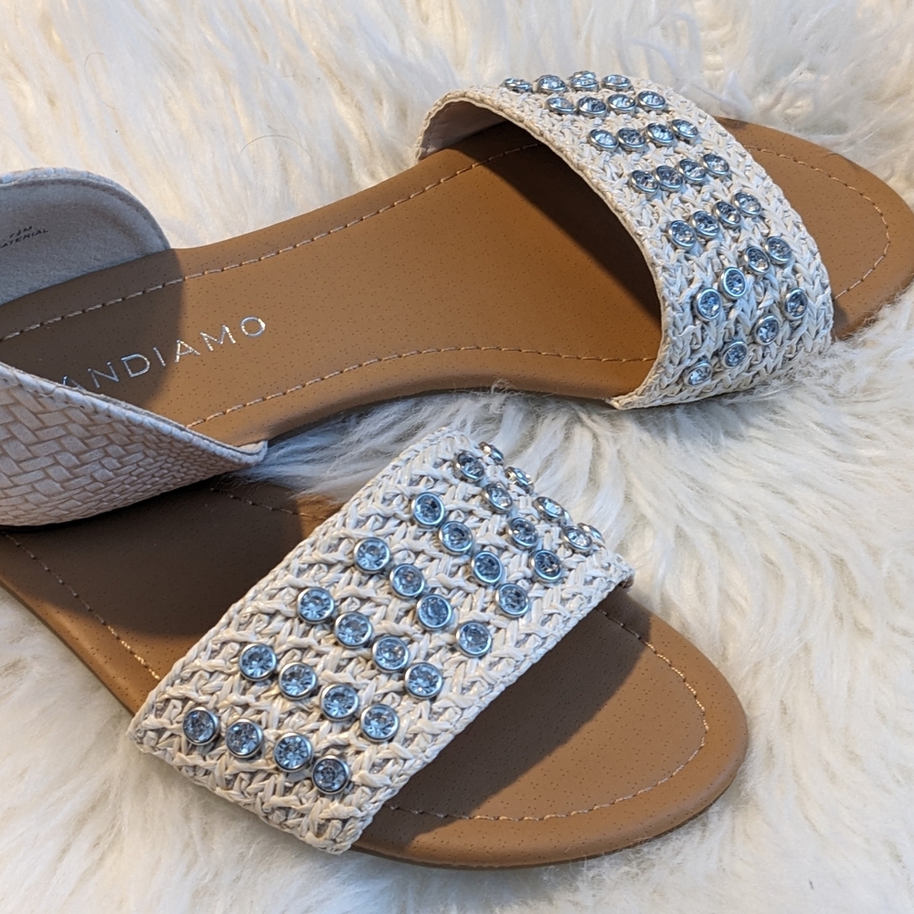 NEW Andiamo slip-on Rhinestone Sandal